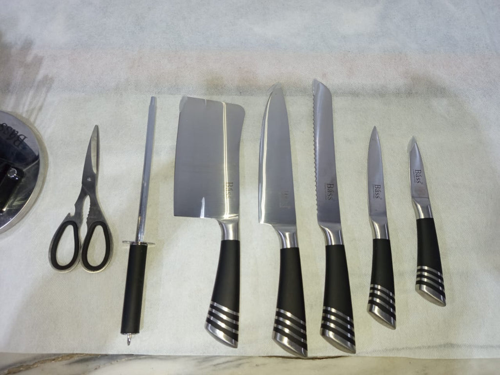 Bass Stainless Steel Knife Set 7pcs