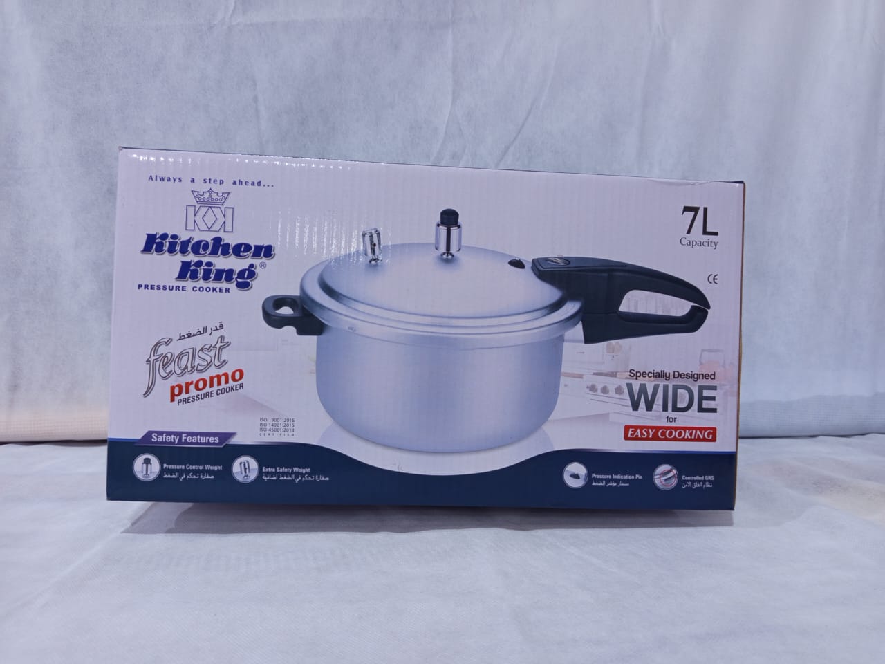 Kitchen King Feast Pressure Cooker 7L ( Wide )