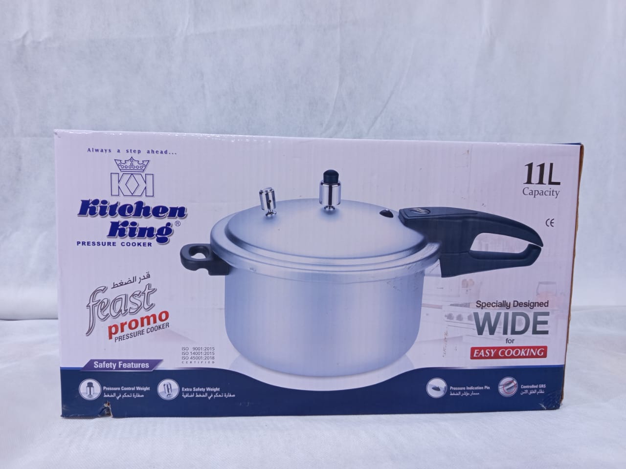 Kitchen King Feast Pressure Cooker 11L ( Wide )