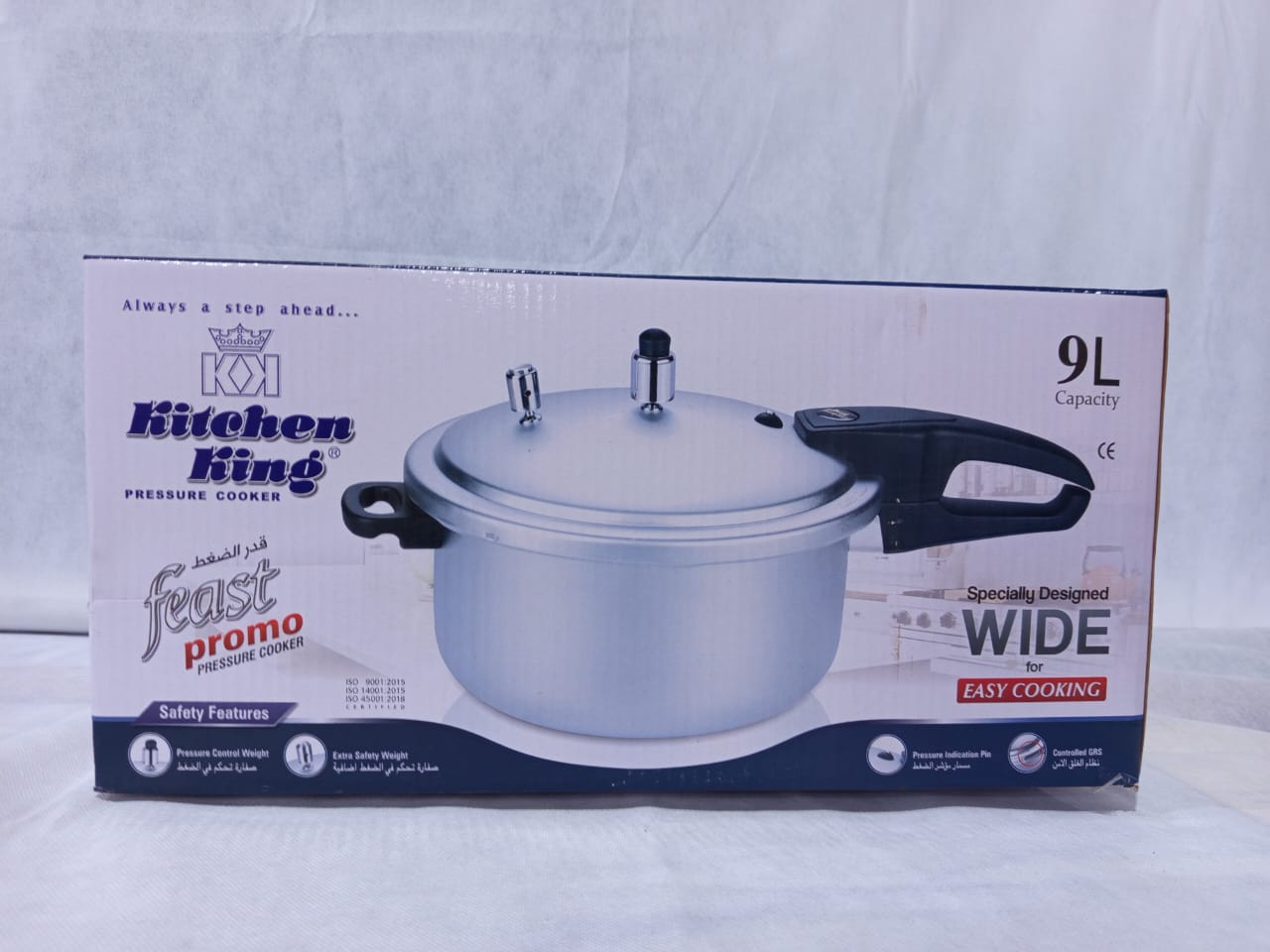Kitchen King Feast Pressure Cooker 9L ( Wide )
