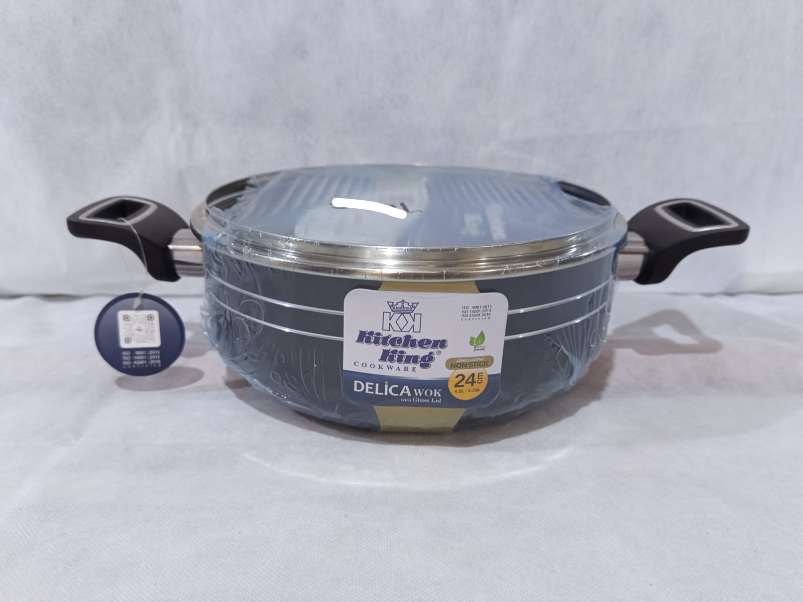 Kitchen King Delica Wok 24 cm(with glass lid)
