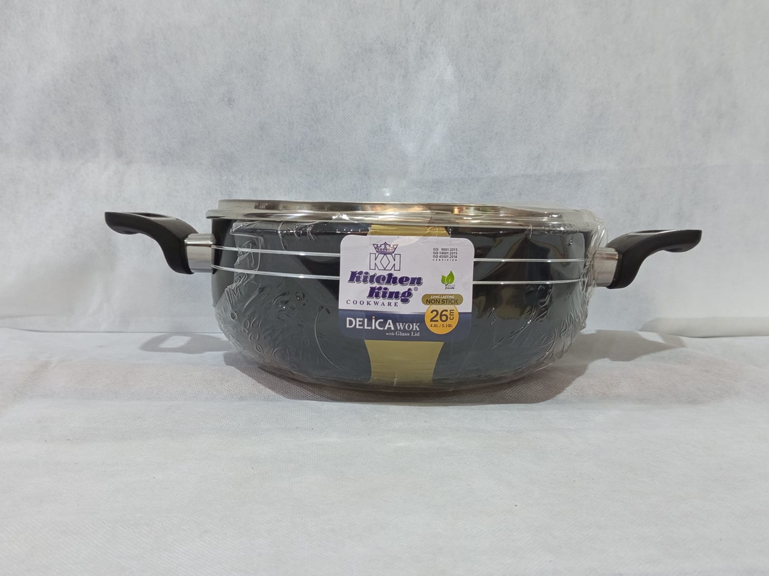 Kitchen King Delica Wok 26 cm(with glass lid)