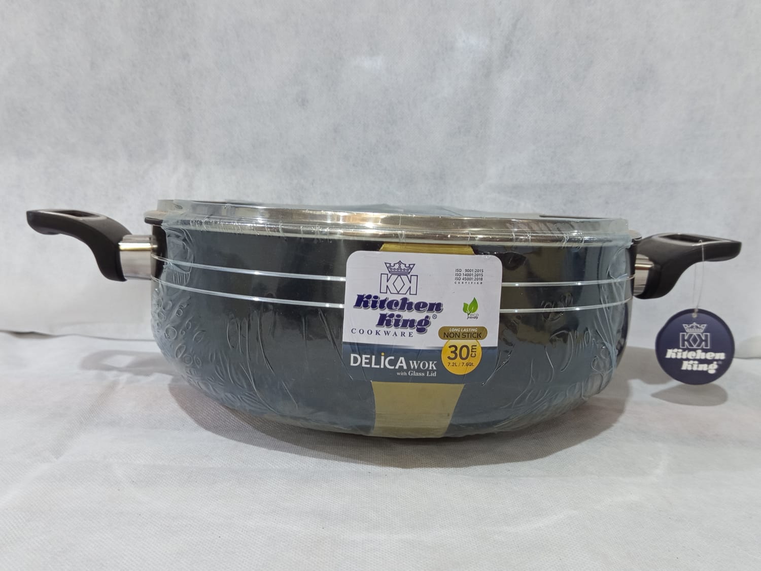 Kitchen King Delica Wok 30cm(with glass lid)