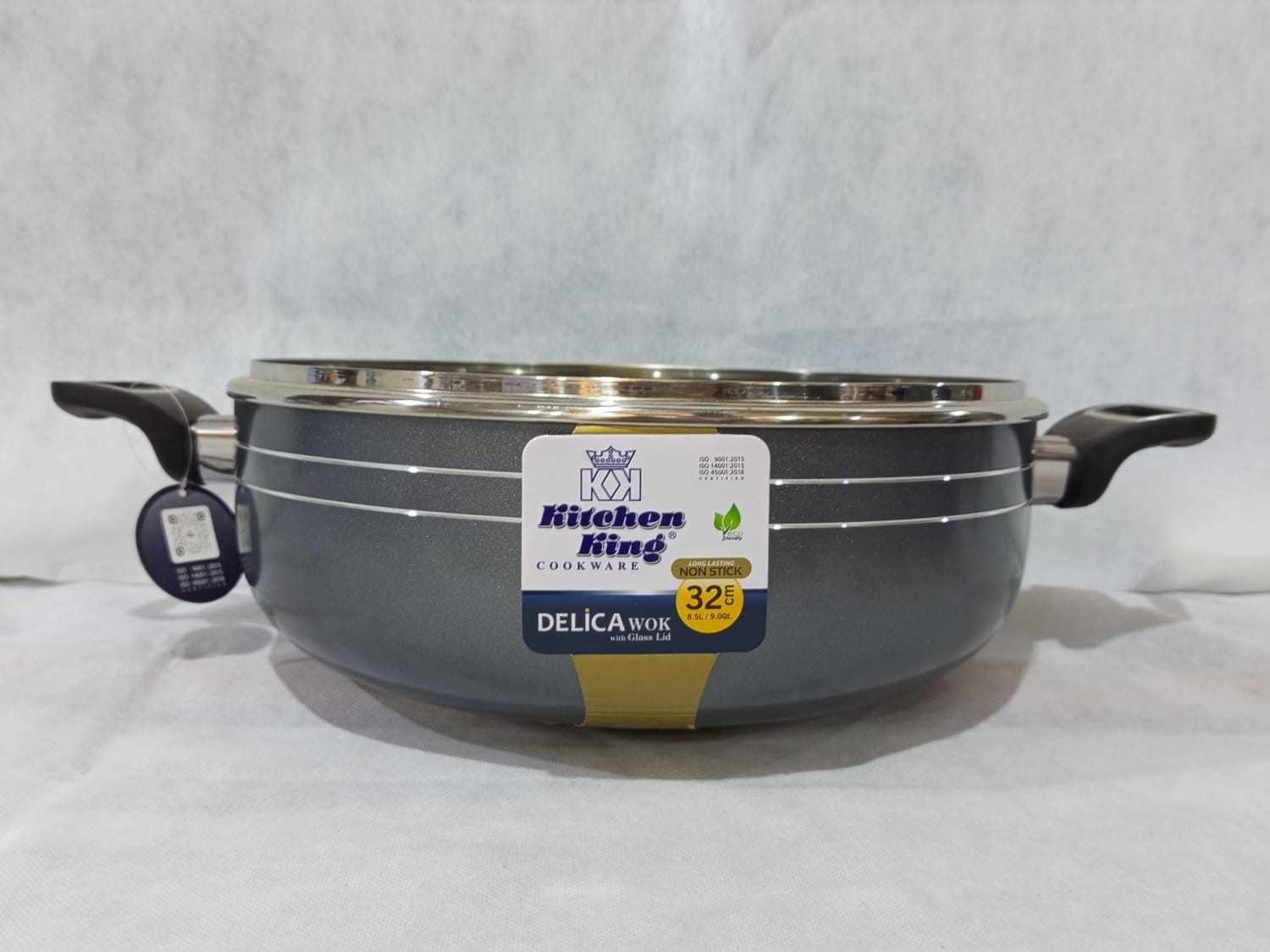 Kitchen King Delica Wok 32 cm(with glass lid)