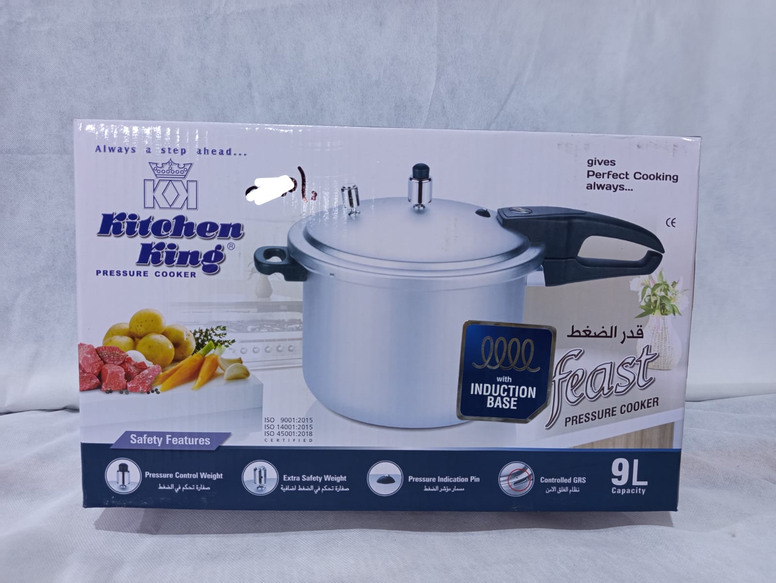 Kitchen King Feast Induction Based Pressure Cooker 9L