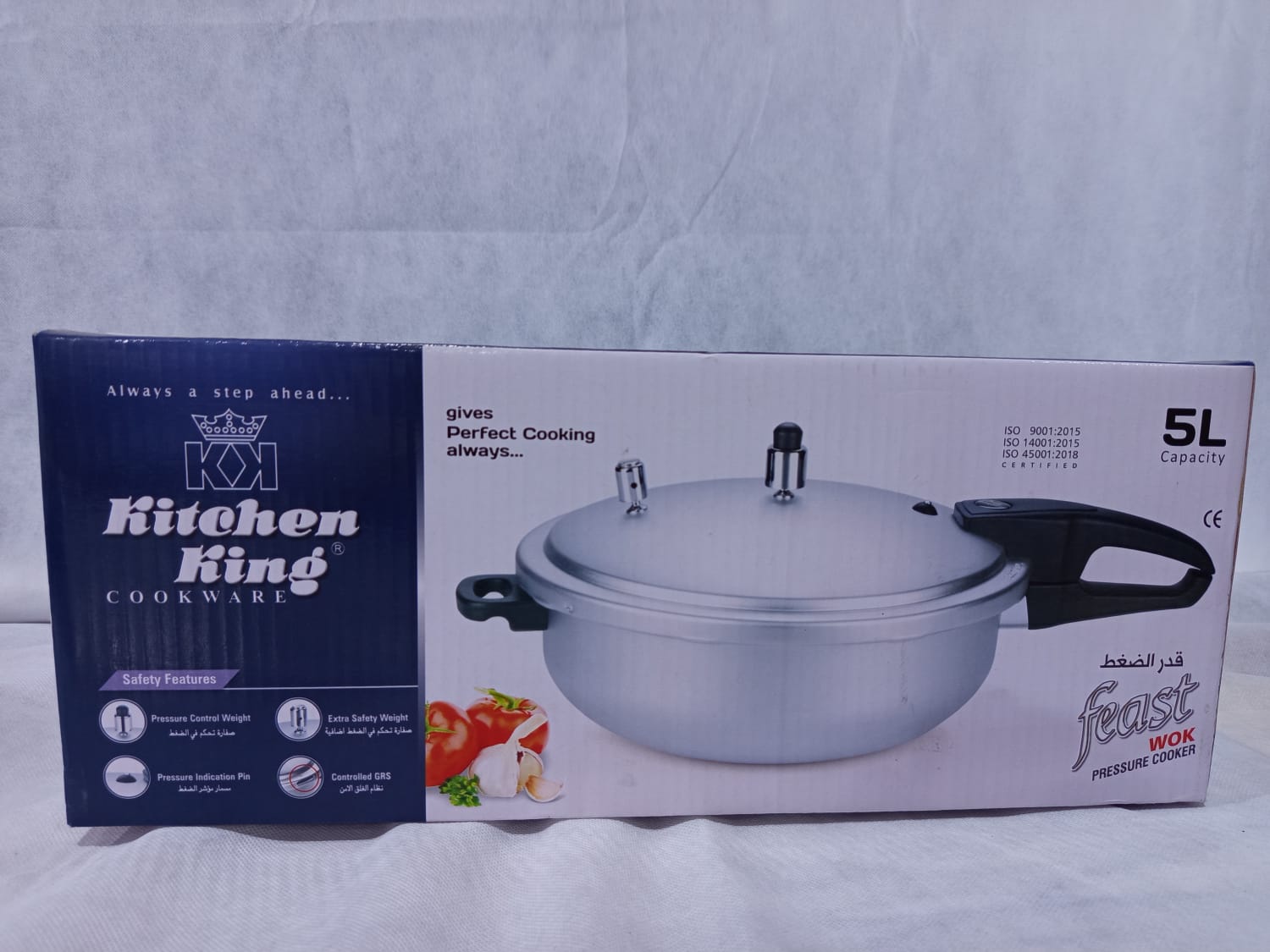 Kitchen King Feast Wok Pressure Cooker 5L