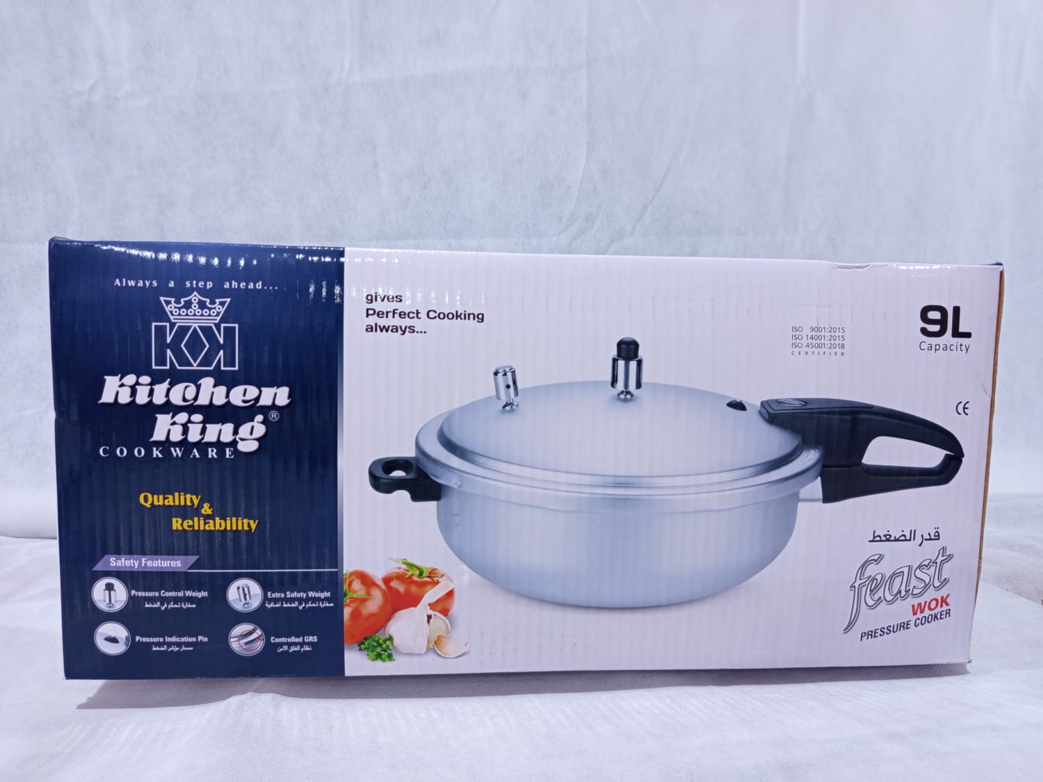 Kitchen King Feast Wok Pressure Cooker 9L