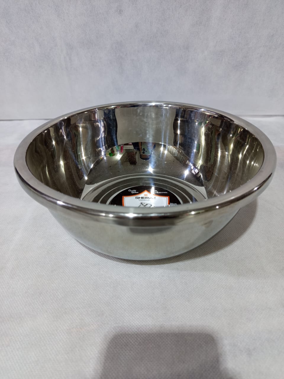 Sheraz Double Press Stainless Steel Bowl 26cm