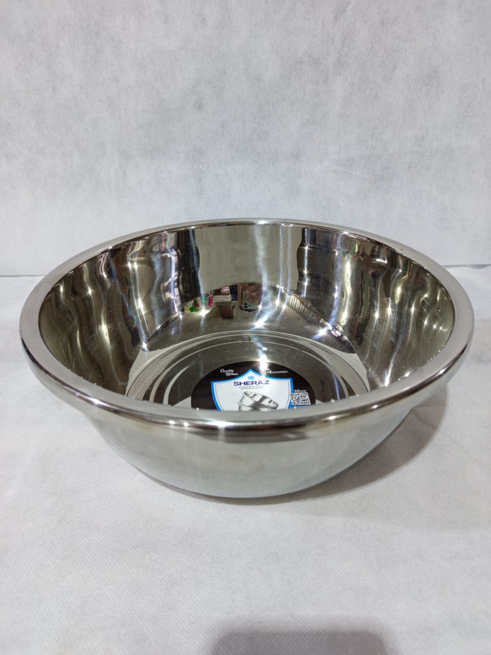 Sheraz Double Press Stainless Steel Bowl 30cm